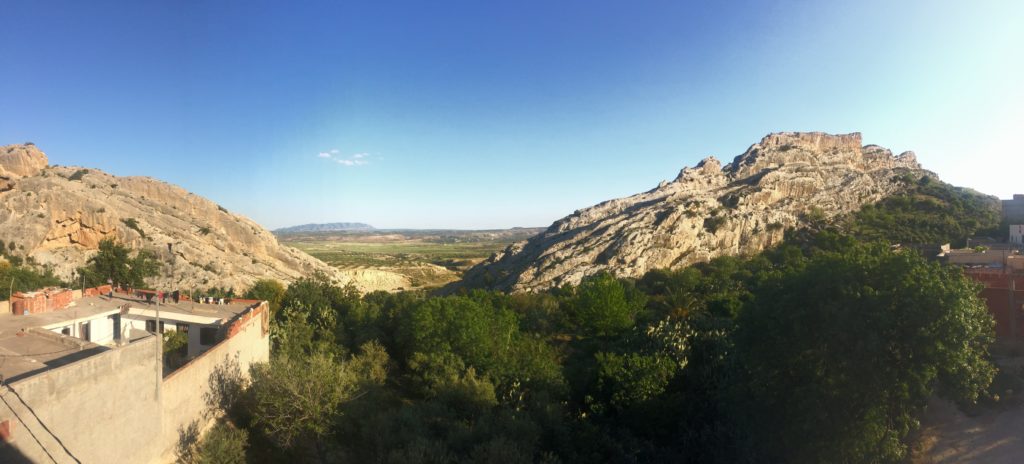 El Garia Shamaliya. View from the mountains