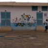 Redeyef. Graffiti arts in the schoolyard