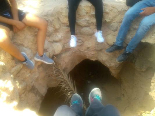 Gathering around a former water source